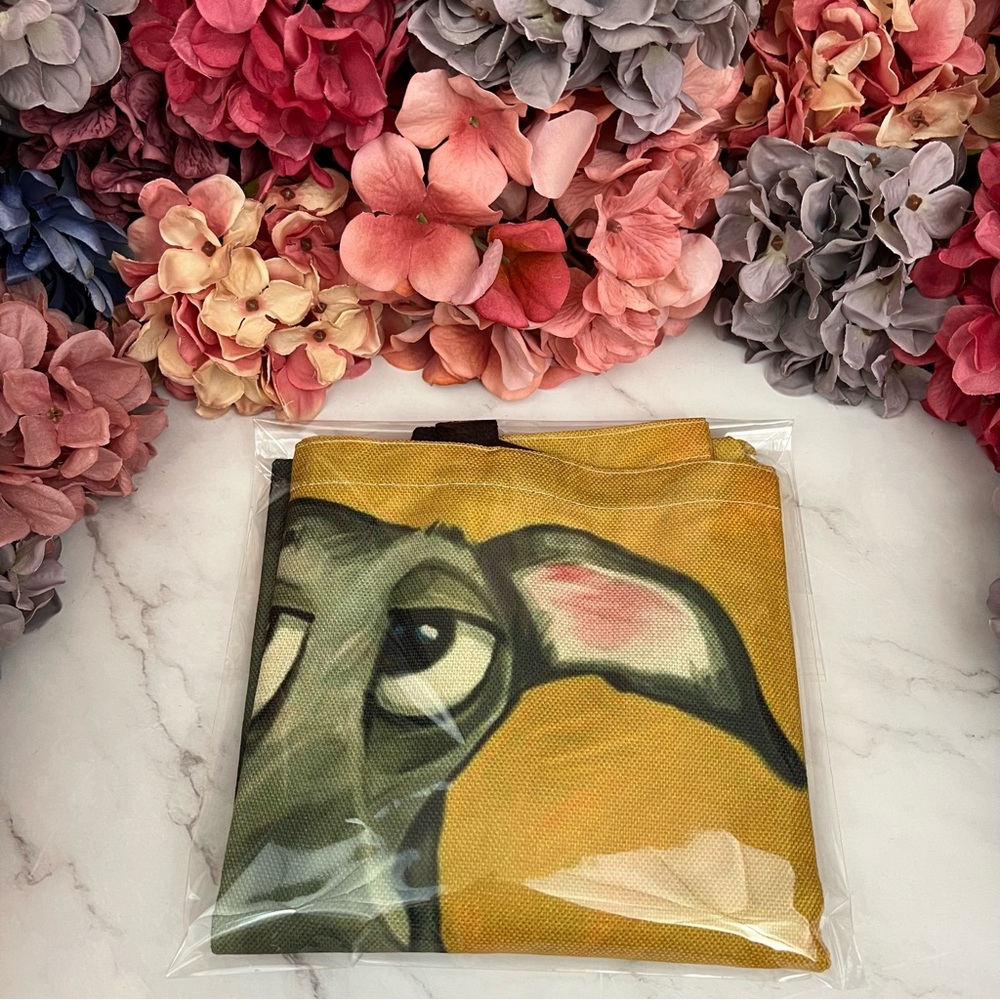 Eco-Friendly Sly Gray Greyhound Dog Folding Tote Bag - Picture 12 of 13